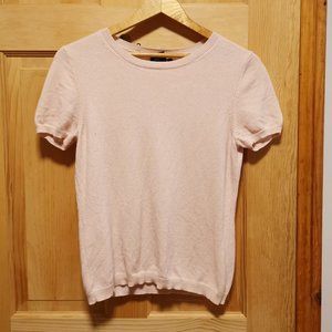 Bloomingdale's 100% cashmere short sleeve sweater